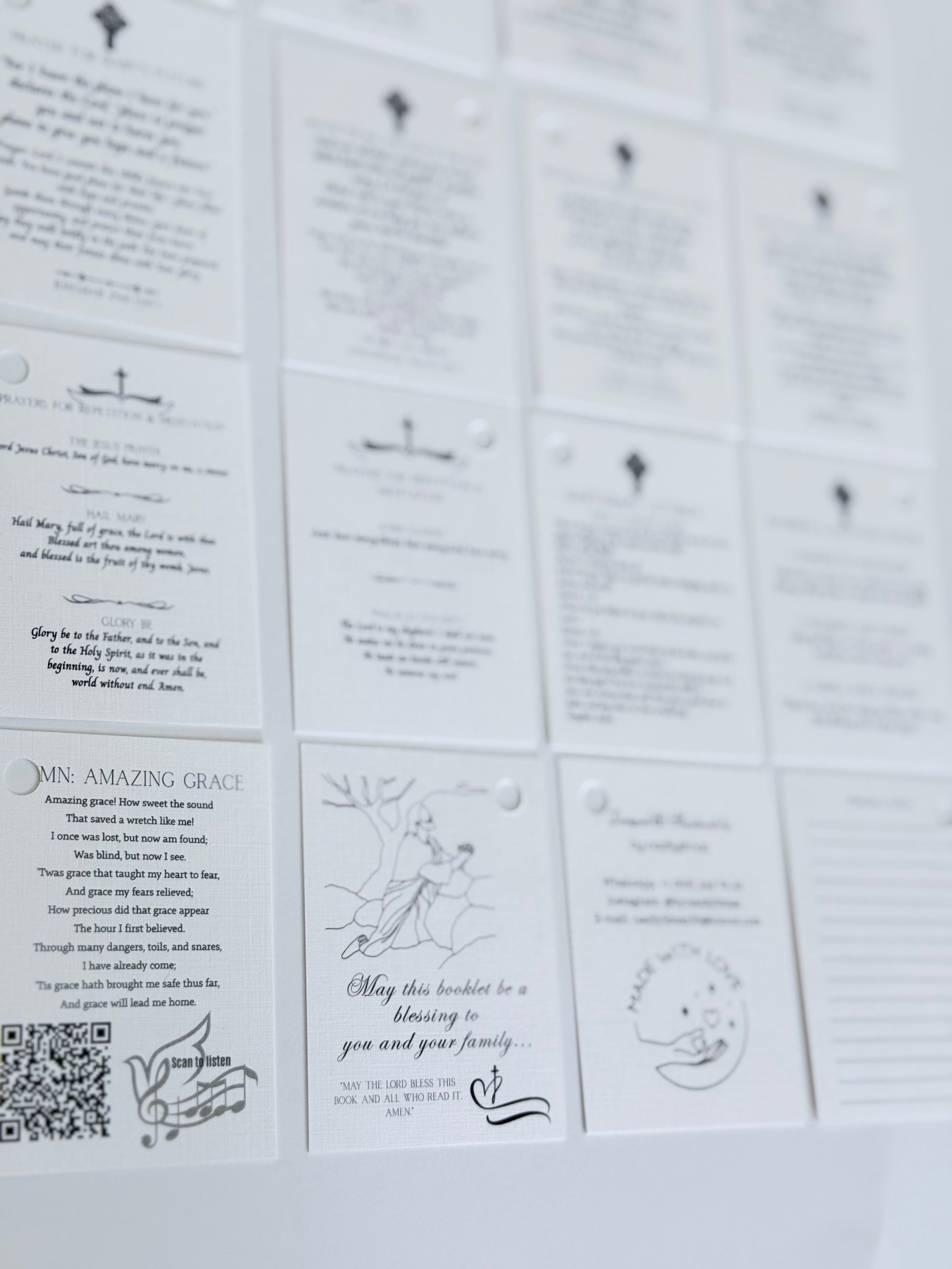 Personalized Mini Bible Booklet – Baby Blessing Gift