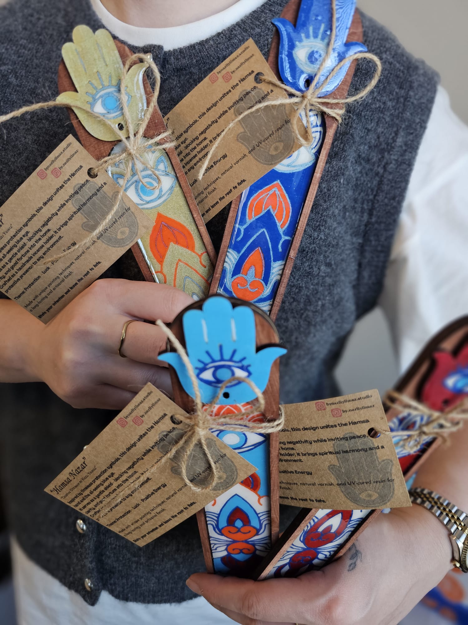 February 6 -Hamsa Evil Eye Incense Holder Workshop Ticket (Apex, NC)