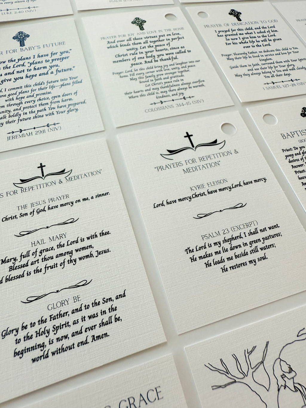 Personalized Mini Bible Booklet with Keychain – Fabric Ribbon Edition