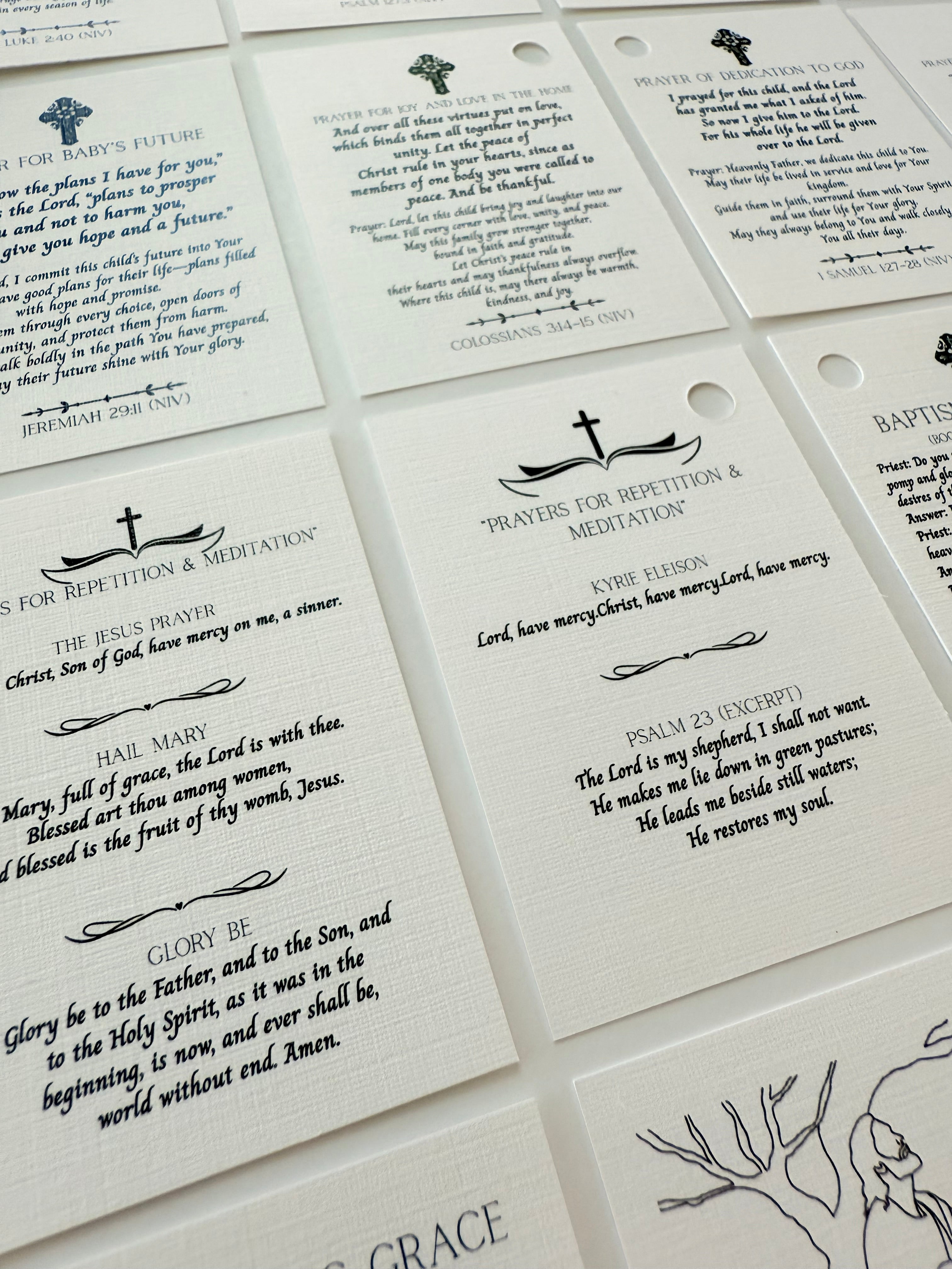 Personalized Mini Bible Booklet with Keychain – Fabric Ribbon Edition
