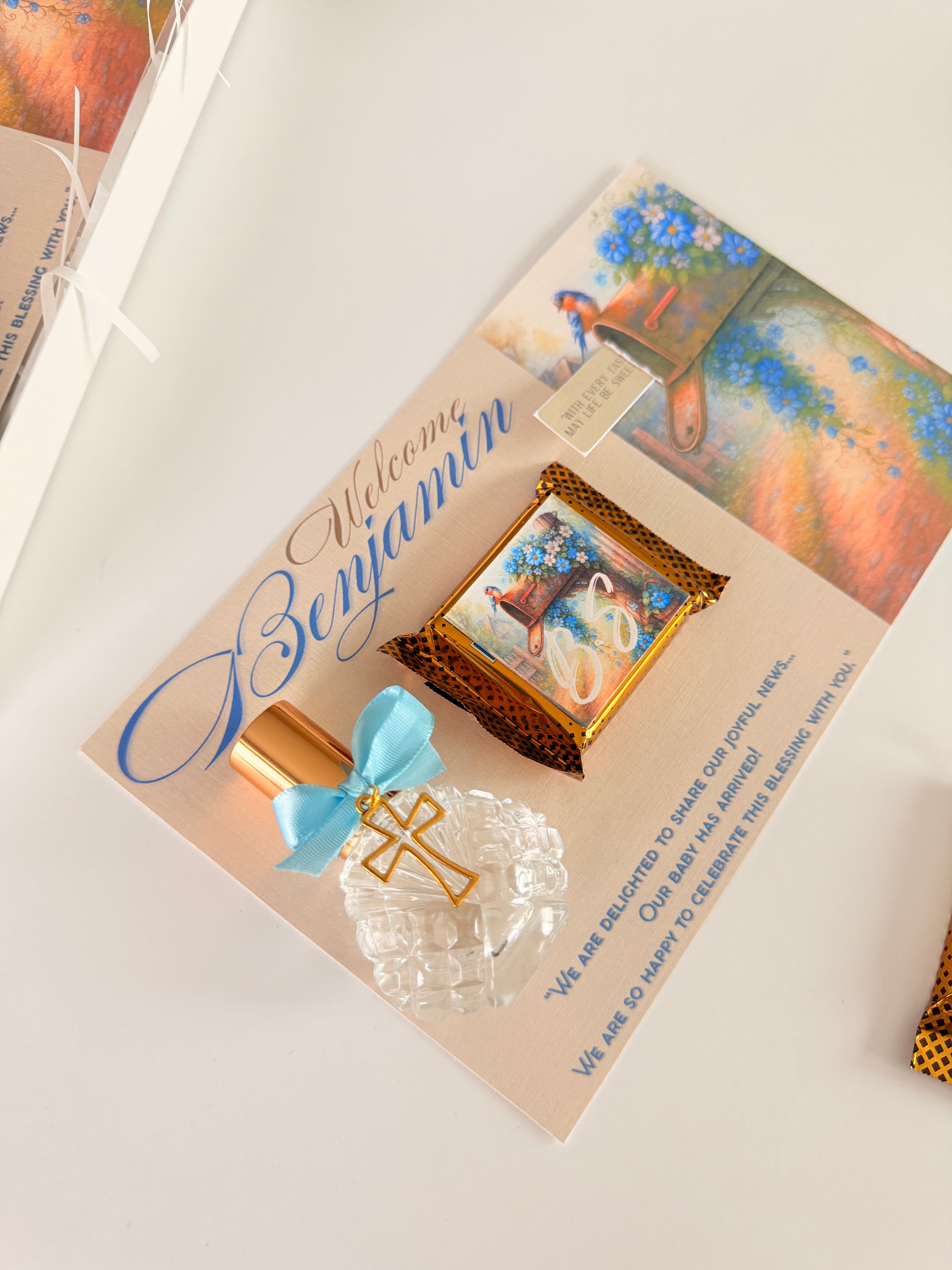 Premium Mini Cologne & Chocolate Gift Set – Personalized