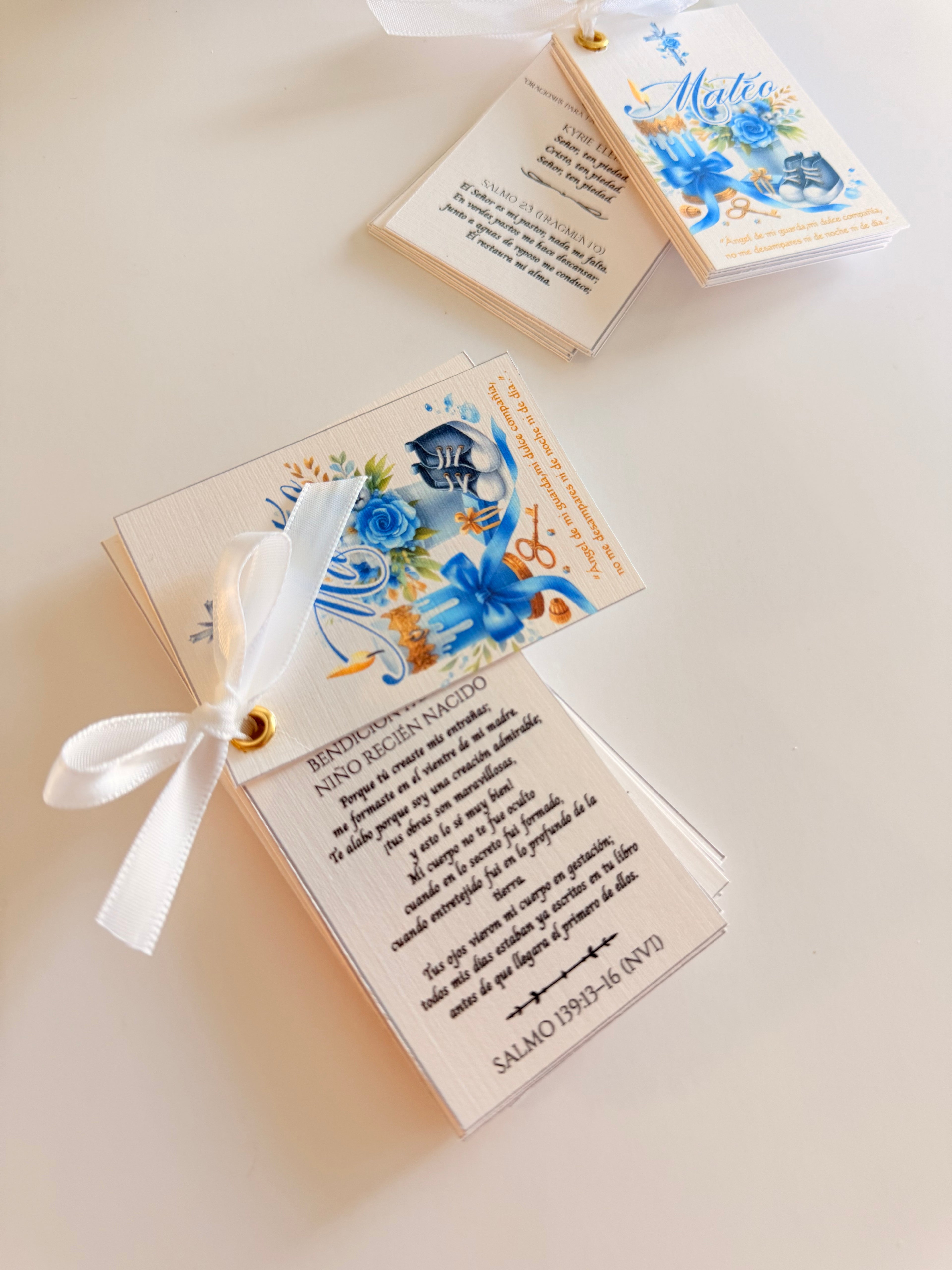 Personalized Mini Bible Booklet – Baby Blessing Gift