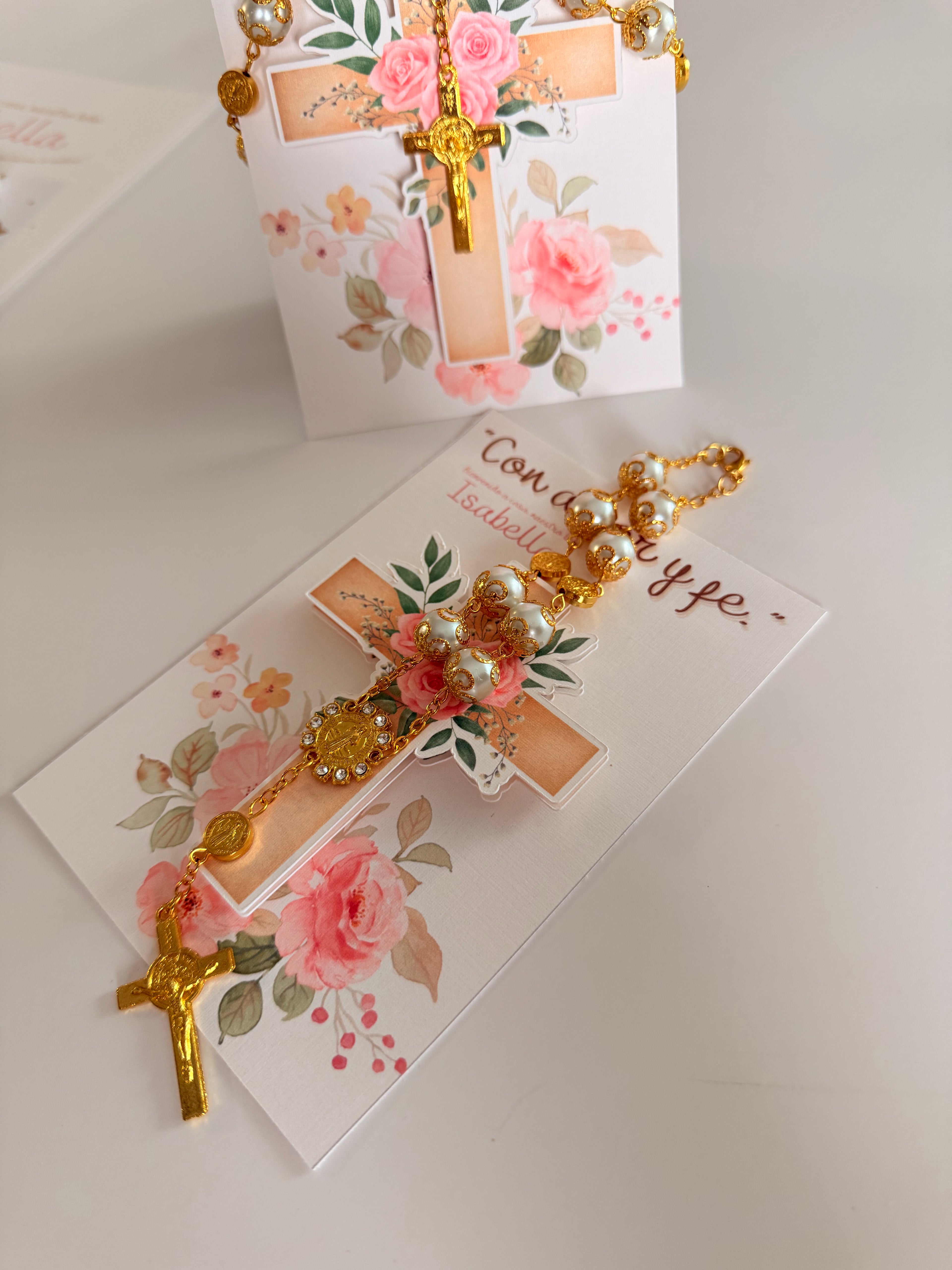 Rosary Favor – Personalized with Baby Name & Date