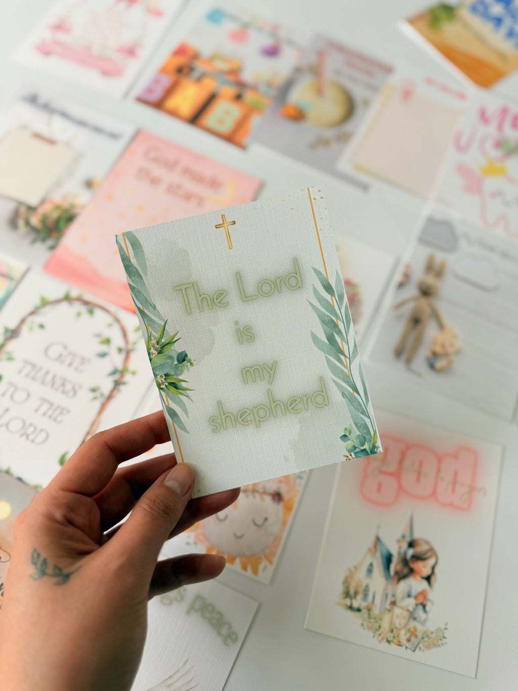 Baby Milestone & Blessing Cards – Set of 40