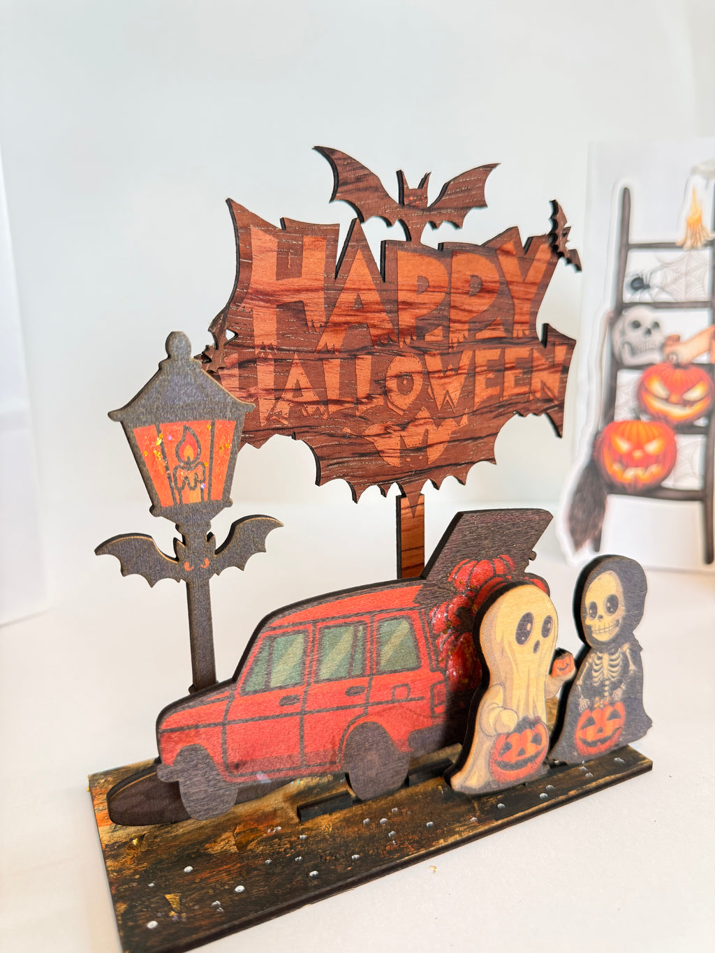 Halloween Wooden Detachable Decor – Personalized Handmade Gift