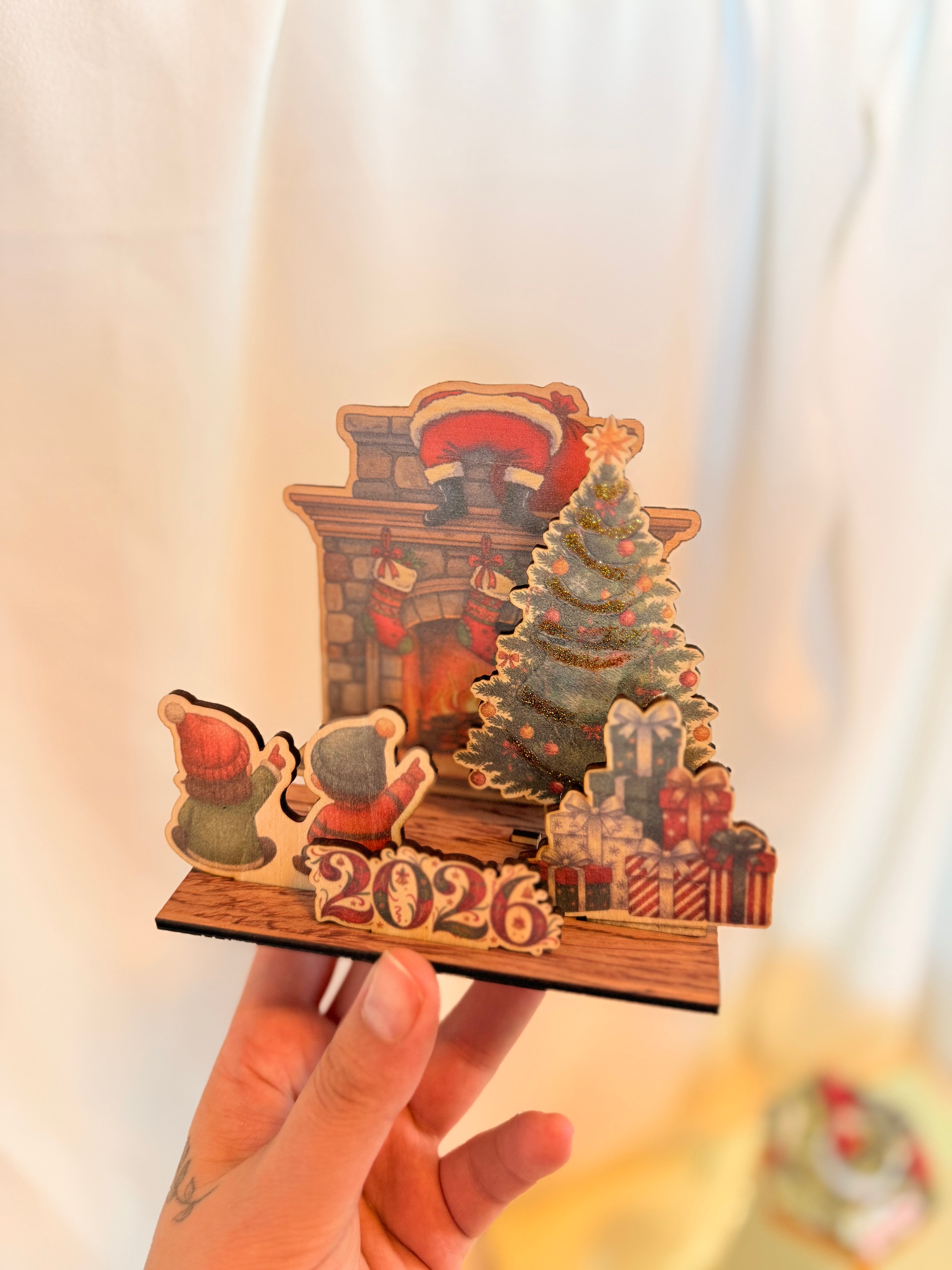 Personalized Detachable Wooden Christmas Decor