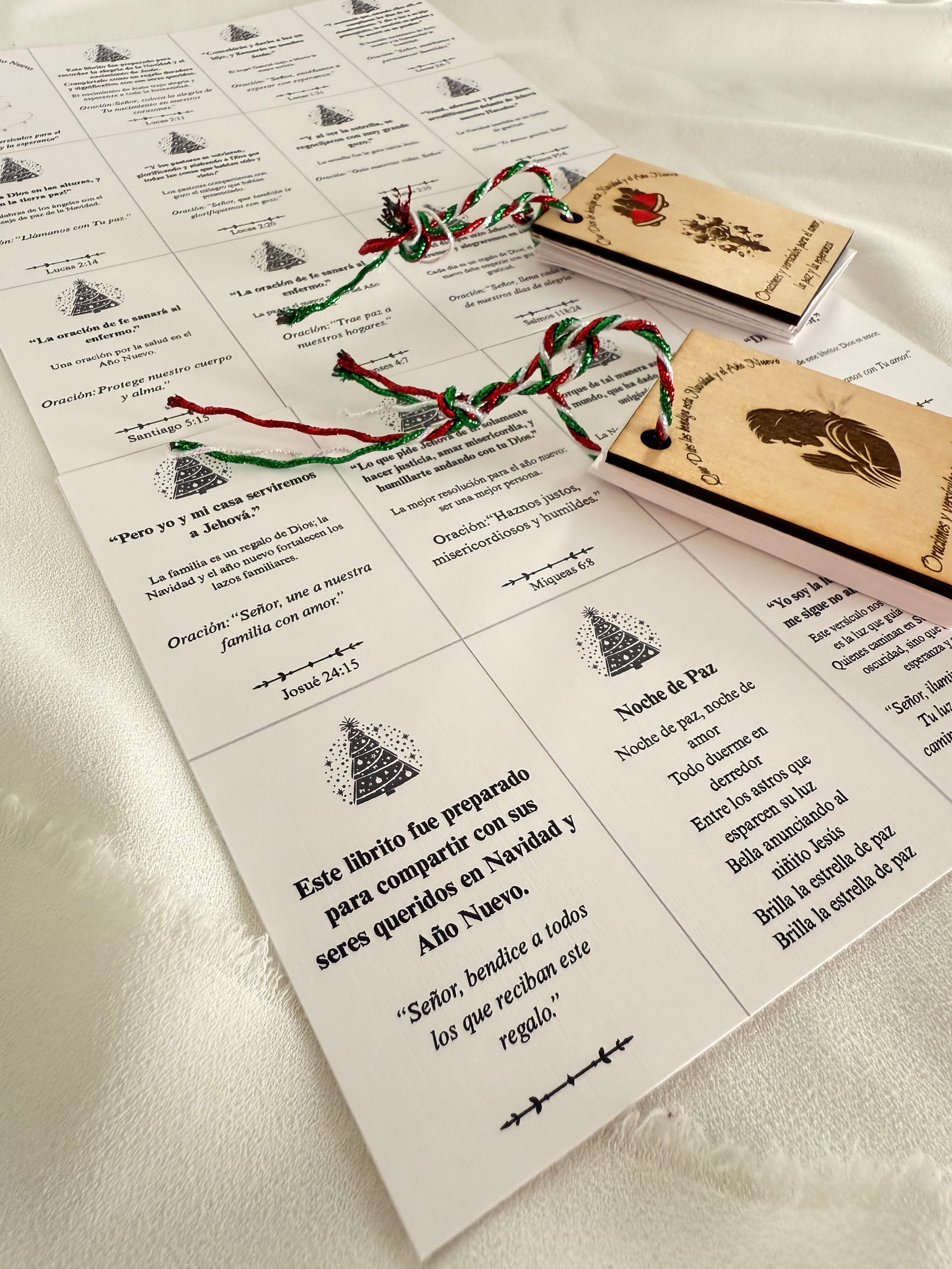 ibrito de la Biblia con Tapa de Madera – Edición de Navidad