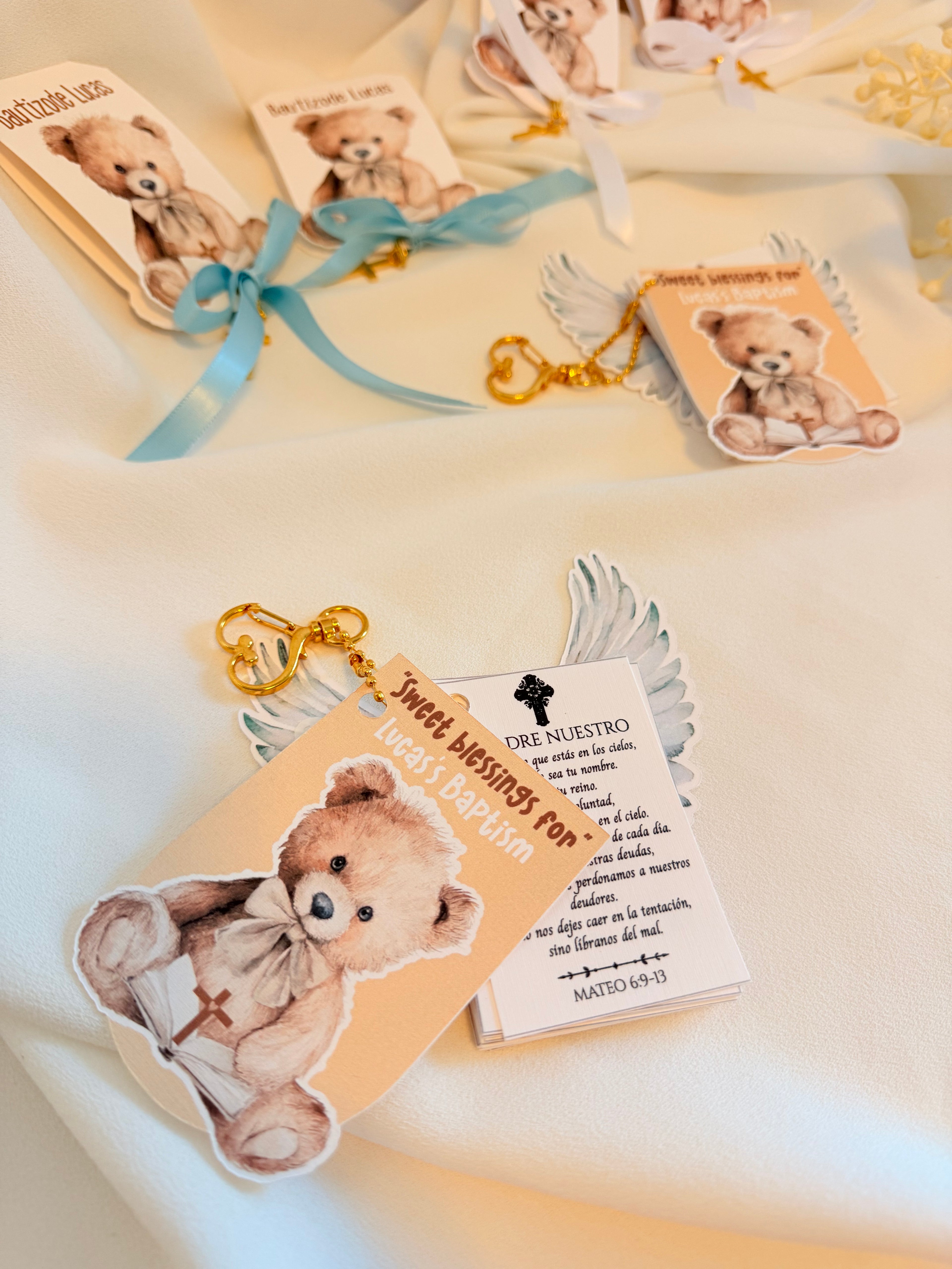 Baby Blessing Chocolate & Mini Bible – Baptism Favors / Recuerdos de Bautizo