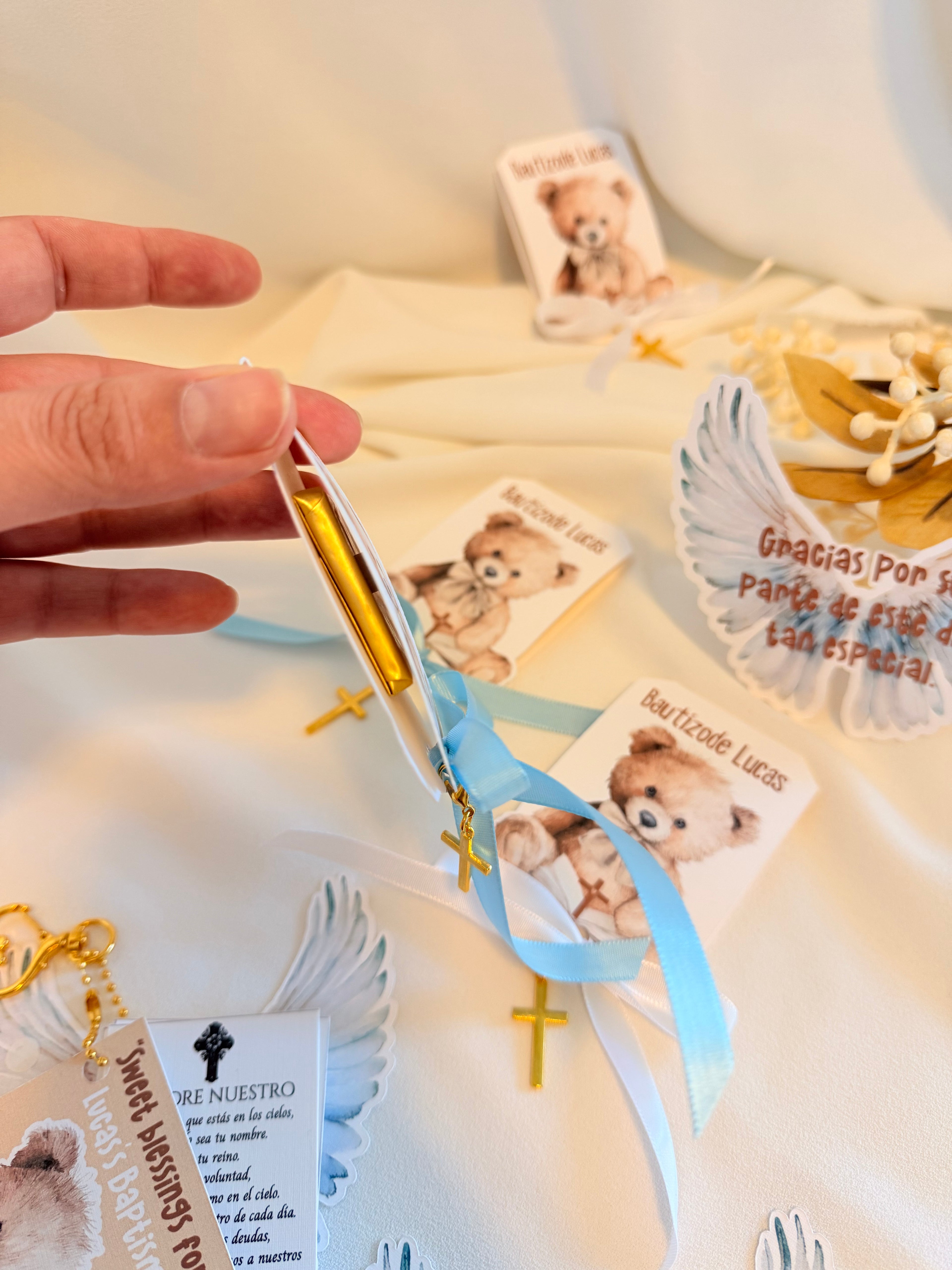 Baby Blessing Chocolate & Mini Bible – Baptism Favors / Recuerdos de Bautizo