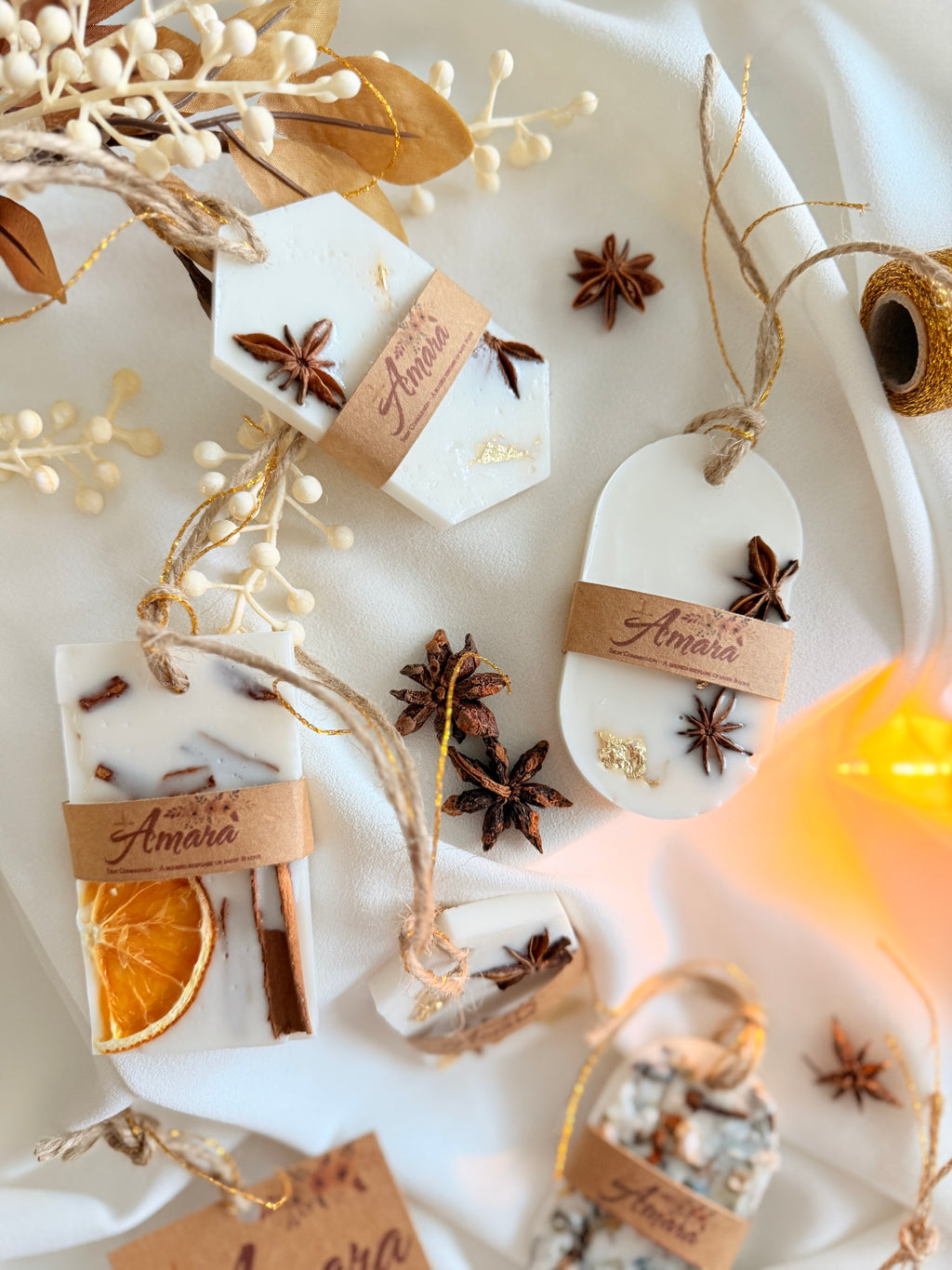 First Communion Favor | Personalized Scented Wax Sachet | Orange & Cinnamon Decor | Baptism Gift | Handmade Religious Keepsake