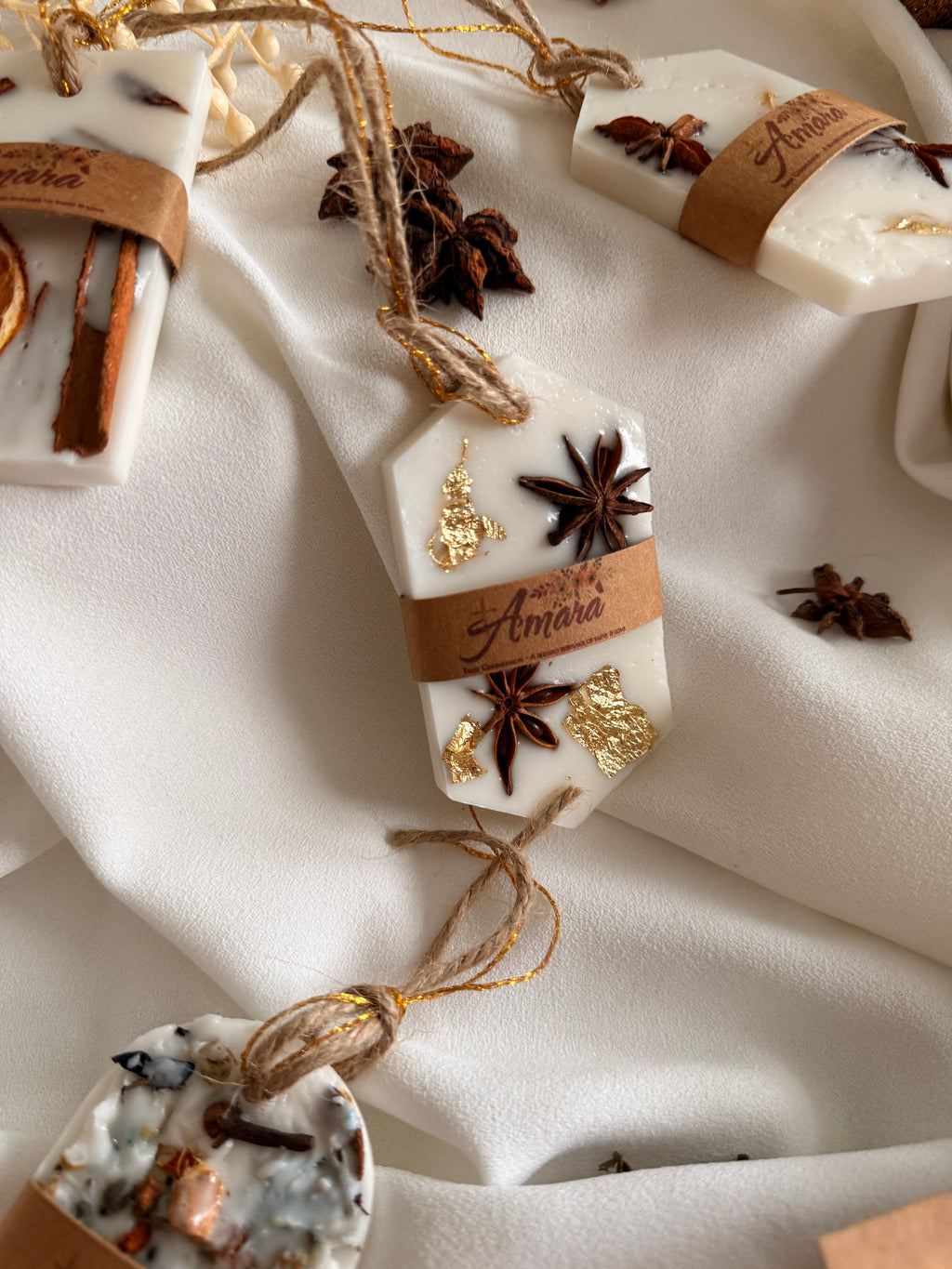 First Communion Favor | Personalized Scented Wax Sachet | Orange & Cinnamon Decor | Baptism Gift | Handmade Religious Keepsake