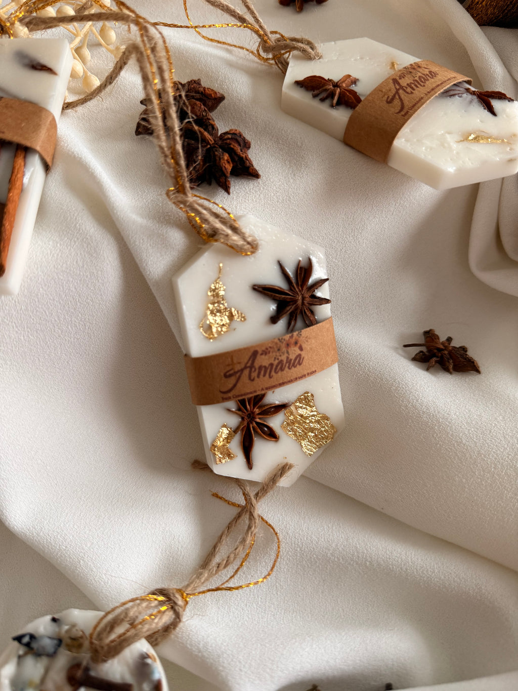 First Communion Favor | Personalized Scented Wax Sachet | Orange & Cinnamon Decor | Baptism Gift | Handmade Religious Keepsake