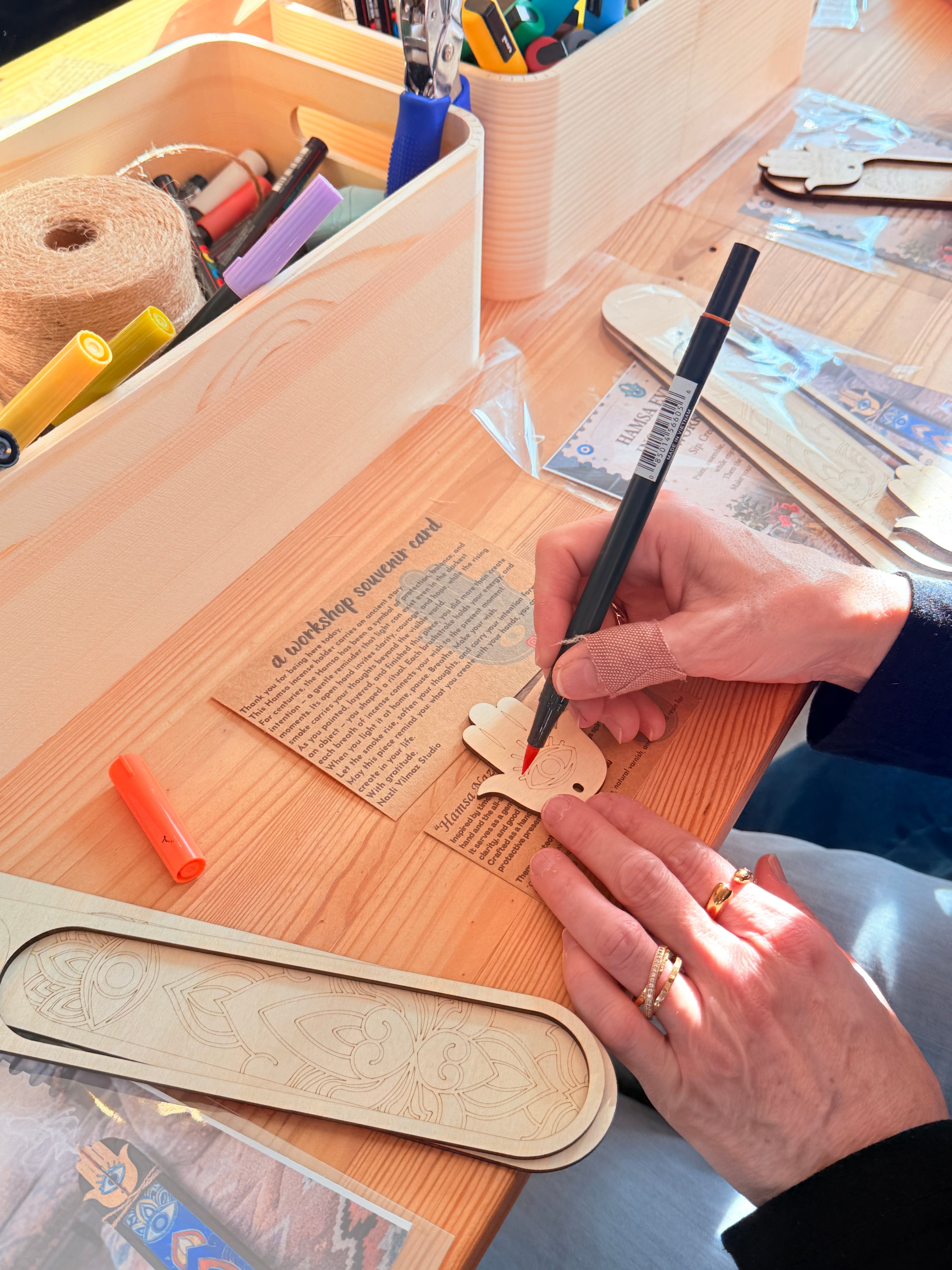 January30-Hamsa Evil Eye Incense Holder Workshop Ticket (Apex, NC)