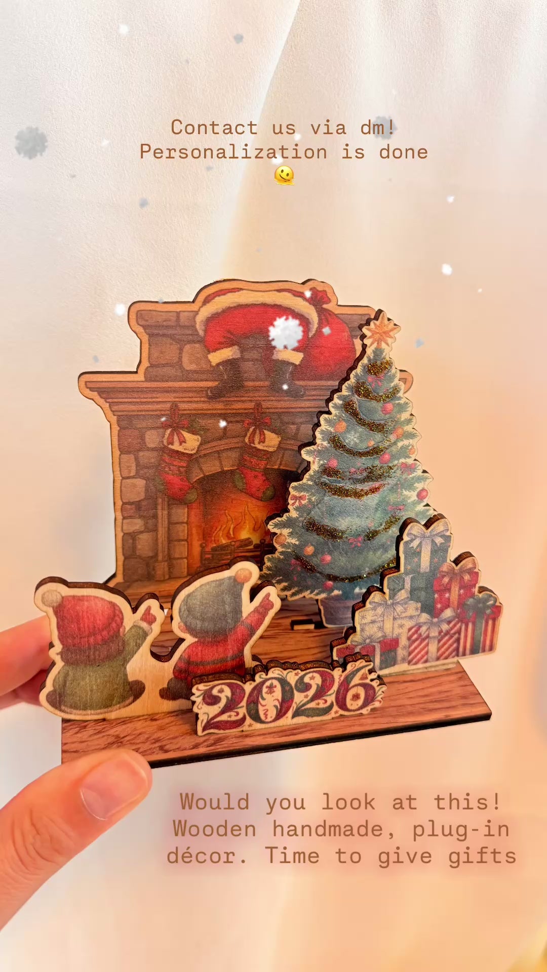 Personalized Detachable Wooden Christmas Decor