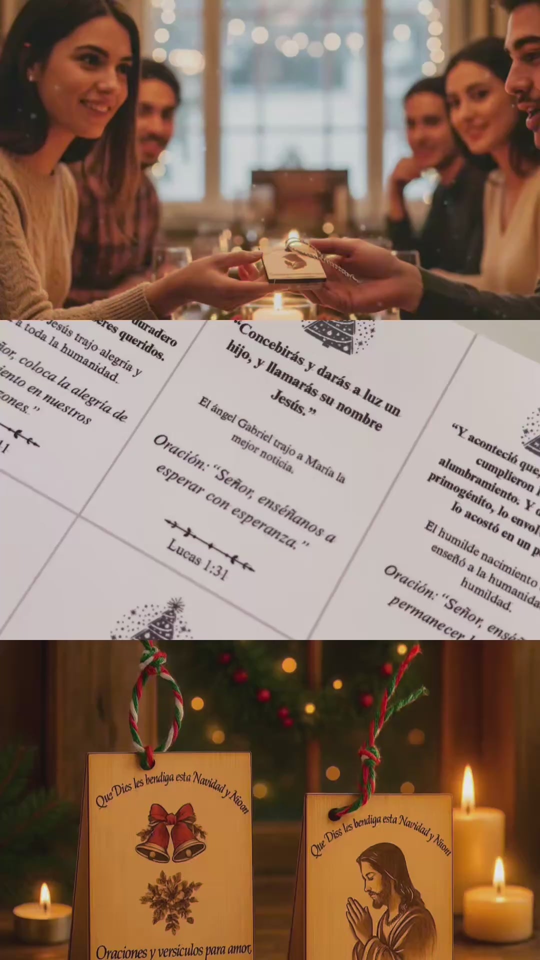 ibrito de la Biblia con Tapa de Madera – Edición de Navidad